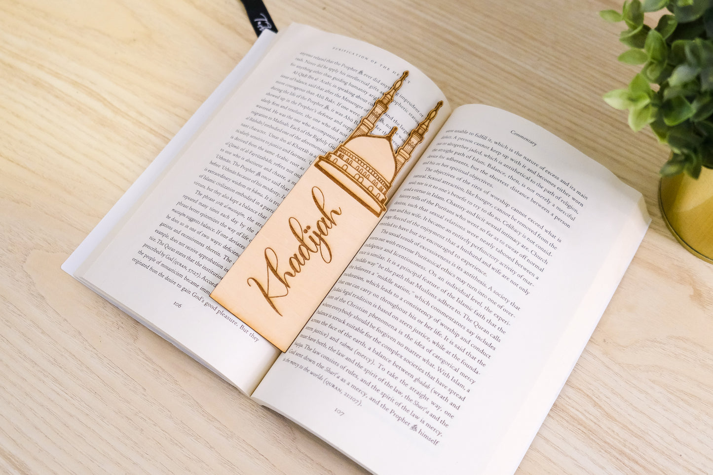 Personalized Masjid Nabawi Bookmark