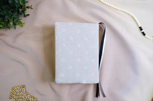 Beige Daisy Quran Cover - Limited Edition